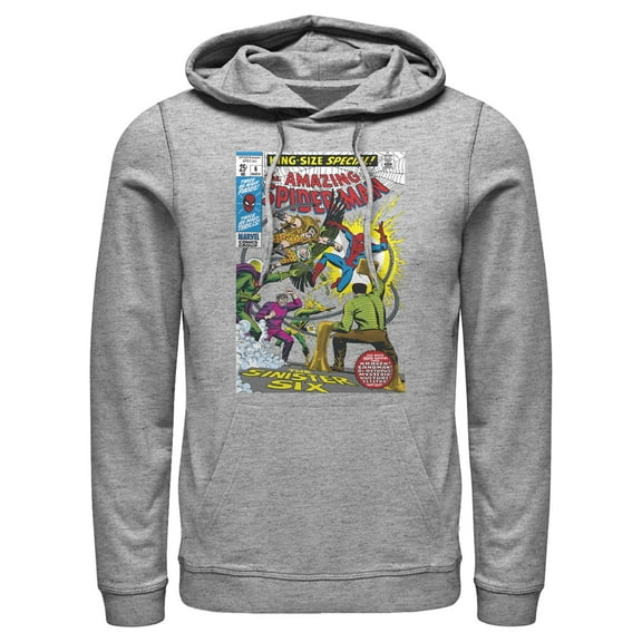 Men's Marvel Spider-Man Sinister Six Comic  Pull Over Hoodie