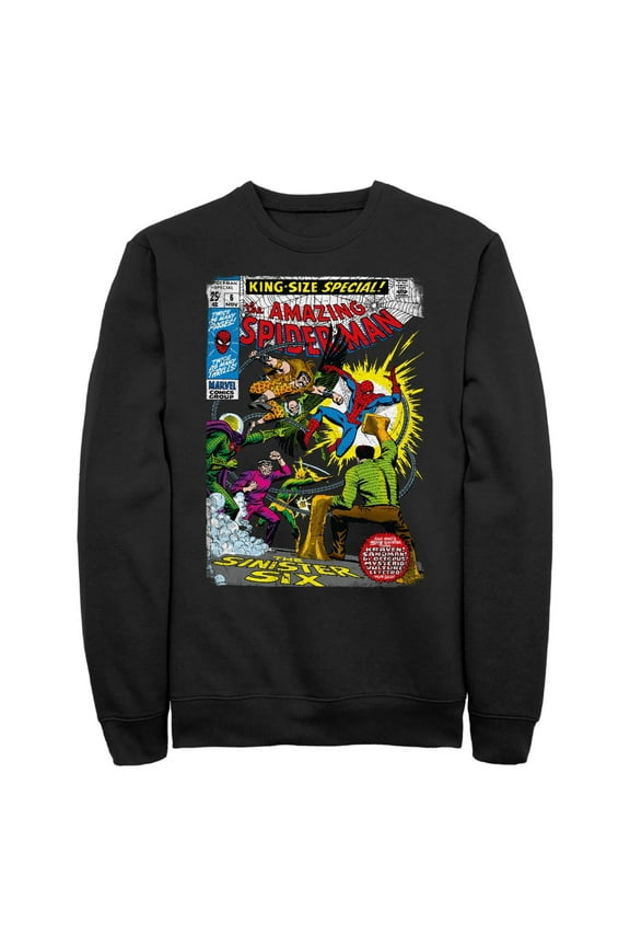 Men's Marvel: Spider-Man Sinister Six Comic Sweatshirt