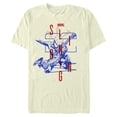 thumbnail image 1 of Men's Marvel Spider-Man Slinging  Graphic Tee Beige Medium, 1 of 3