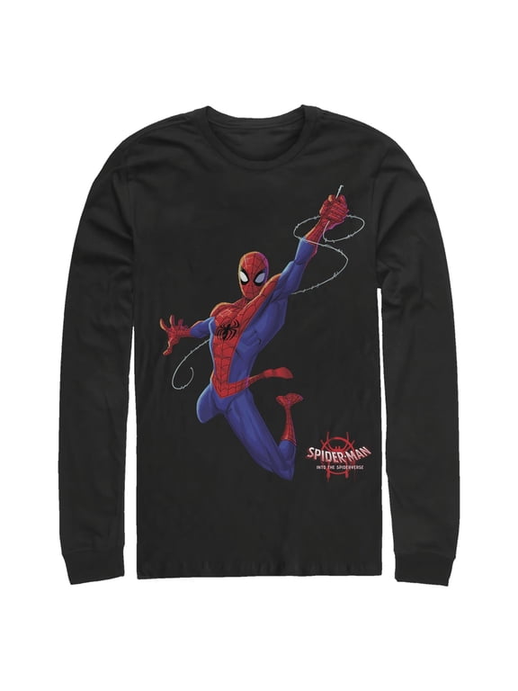 Men's Marvel Spider-Man Spiderverse Classic Swing Long Sleeve Shirt
