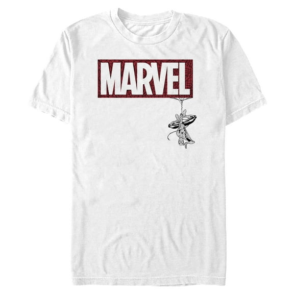 Men's Marvel: Spider-Man Spiderweb Logo  Graphic T-Shirt