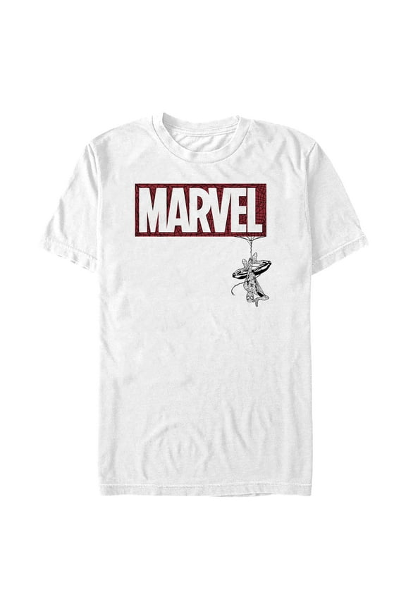 Men's Marvel: Spider-Man Spiderweb Logo Graphic T-Shirt