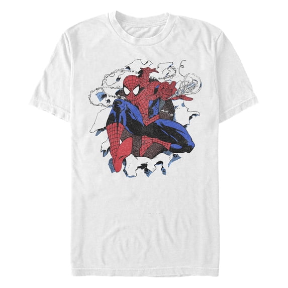 Men's Marvel Spider-Man Superhero Spider Webs Graphic T-Shirt