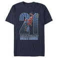 thumbnail image 1 of Men's Marvel Spider-Man Swinging 21st Birthday  Graphic Tee Navy Blue 3X Large, 1 of 4