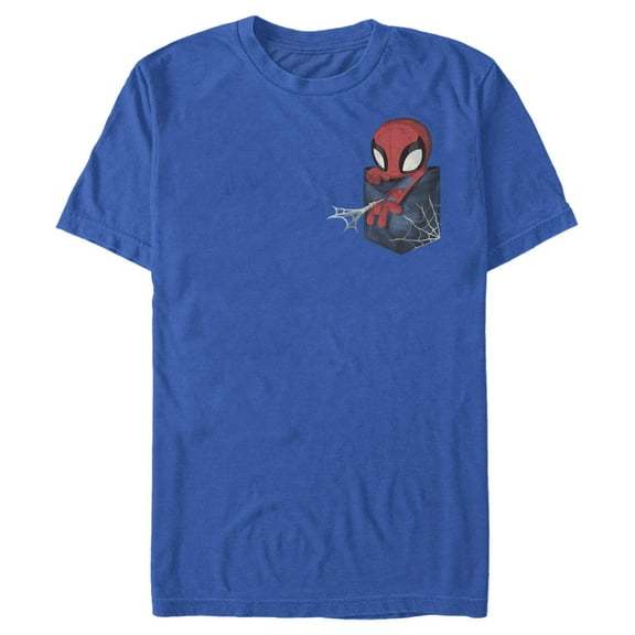 Men's Marvel Spider-Man Tiny Pocket  Graphic T-Shirt