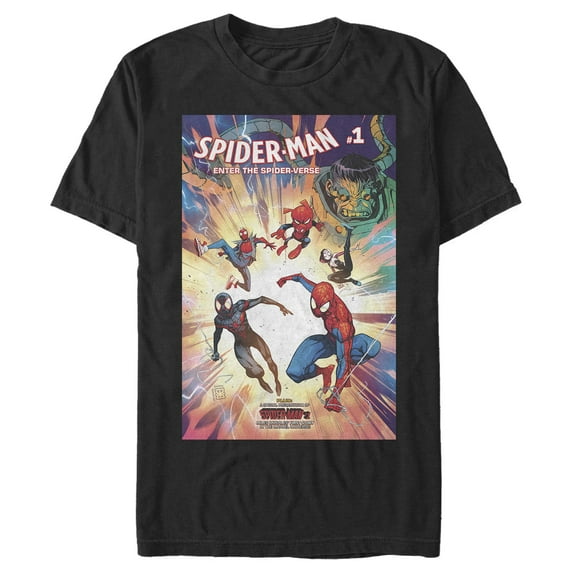 Men's Marvel Spider-Man Universe Comic Cover Graphic T-Shirt