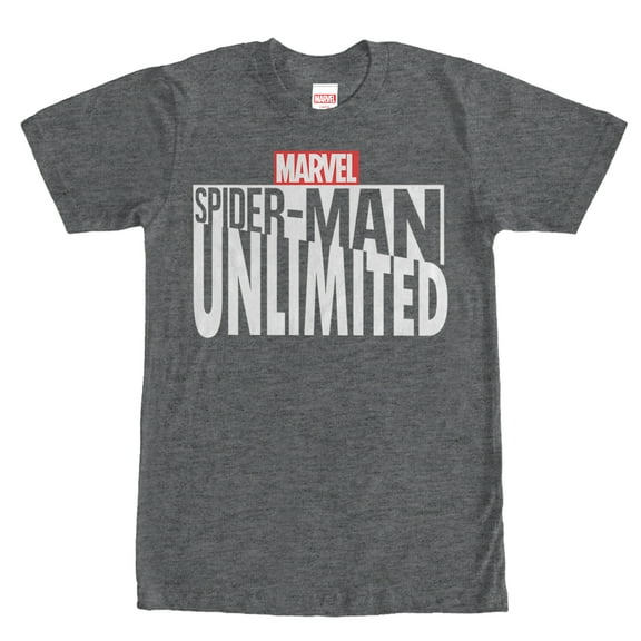 Men's Marvel Spider-Man Unlimited Logo Graphic Tee Charcoal Heather 2X Large