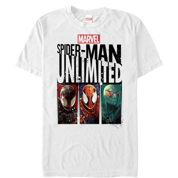 Men's Marvel Spider-Man Unlimited Trio Graphic Tee White X Large