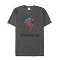 thumbnail image 1 of Men's Marvel Spider-Man Web  Graphic Tee Charcoal Heather 2X Large, 1 of 4