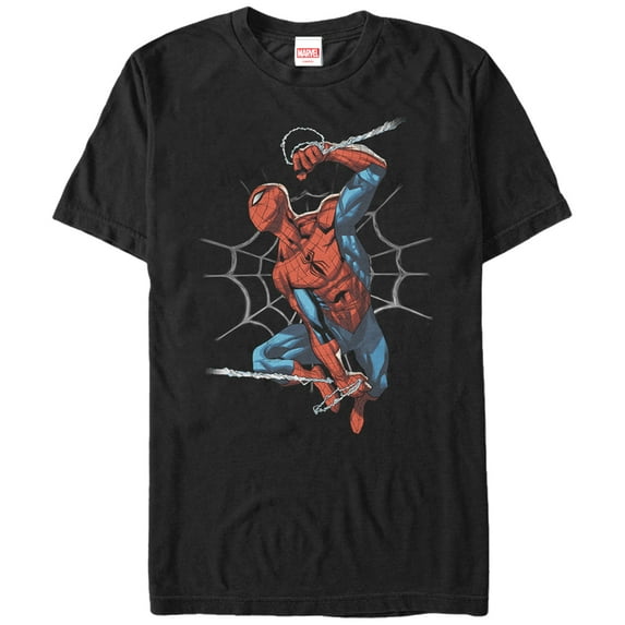 Men's Marvel Spider-Man Web Ready Graphic Tee Black Medium