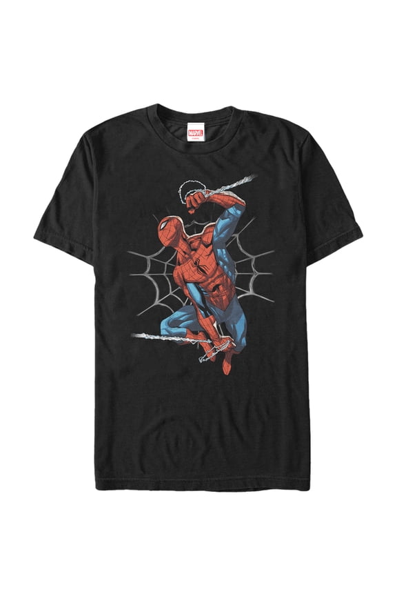 Men's Marvel Spider-Man Web Ready Graphic Tee Black X Large