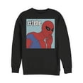 thumbnail image 1 of Men's Marvel Spider-Man #tehe Giggle  Sweatshirt Black 2X Large, 1 of 3