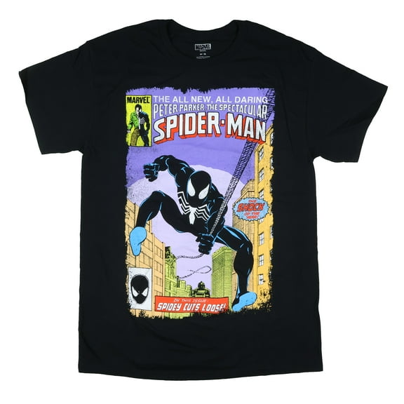 Marvel Spider-Man T-Shirt Men's Peter Parker The Spectacular Adult Graphic Tee