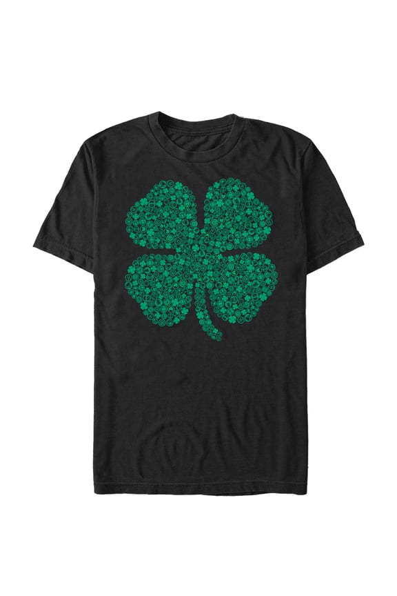 Men's Marvel St. Patrick's Day Hero Icon Clover Graphic Tee Black Large
