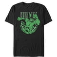 thumbnail image 1 of Men's Marvel St. Patrick's Day Hulk Shamrock Graphic Tee Black Small, 1 of 4