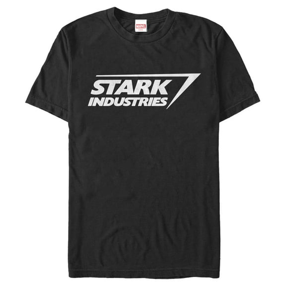 Men's Marvel Stark Industries Iron Man Logo  Graphic Tee Black 2X Big Tall