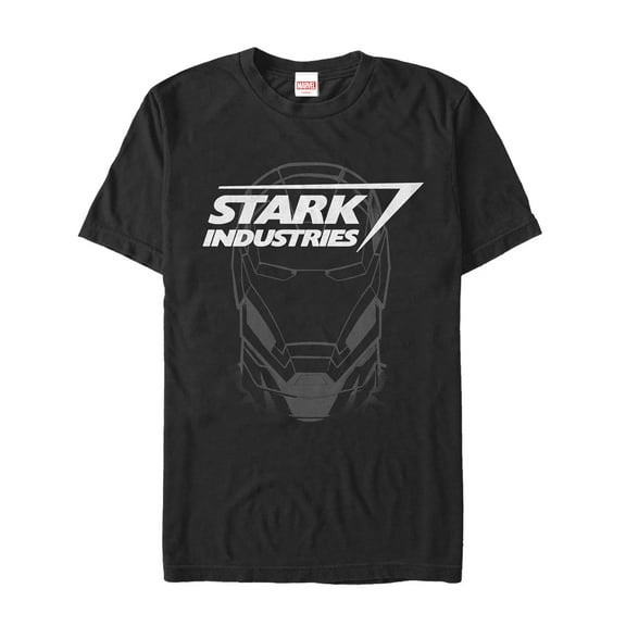 Men's Marvel Stark Industries Iron Man Logo  Graphic Tee Black Medium
