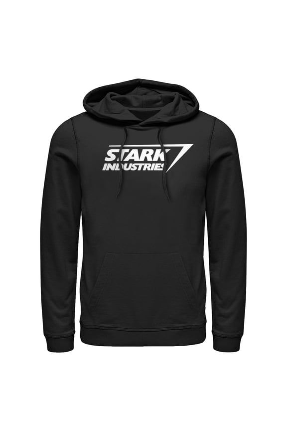 Men's Marvel Stark Industries Iron Man Logo Pull Over Hoodie Black X Large
