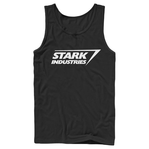 Men's Marvel Stark Industries Iron Man Logo  Tank Top Black Small