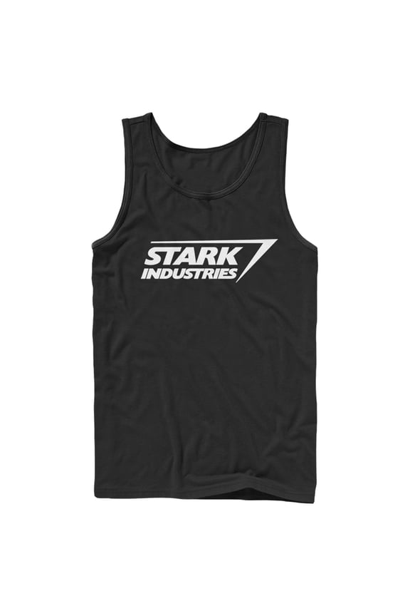 Men's Marvel Stark Industries Iron Man Logo Tank Top Black X Large