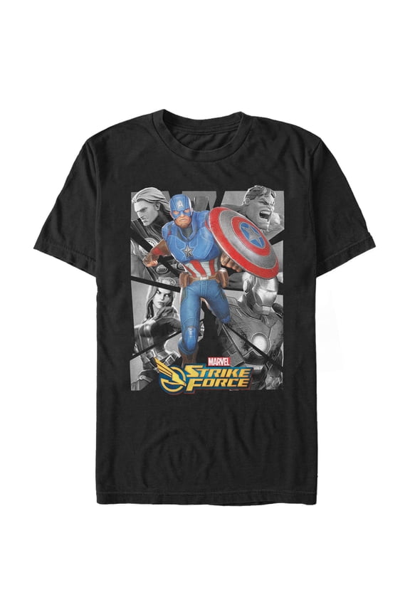 Men's Marvel Strike Force Team Shatter Graphic Tee Black 5X Large