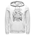 thumbnail image 1 of Men's Marvel Super Heroes are Here Sketch  Pull Over Hoodie, 1 of 4