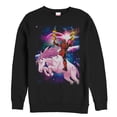 thumbnail image 1 of Men's Marvel Taco Deadpool on Space Unicorn Sweatshirt Black Small, 1 of 3