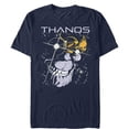 thumbnail image 1 of Men's Marvel Thanos Eyes Graphic Tee Navy Blue Medium, 1 of 4