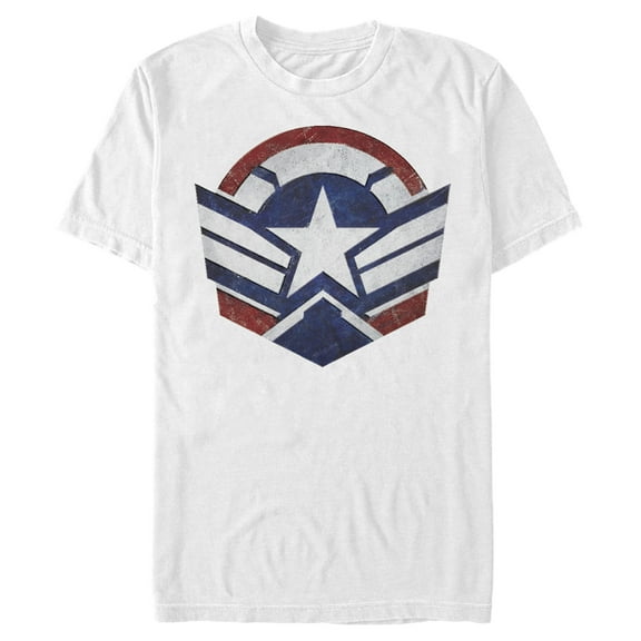 Men's Marvel The Falcon and the Winter Soldier Captain America New Shield Graphic Tee White X Large
