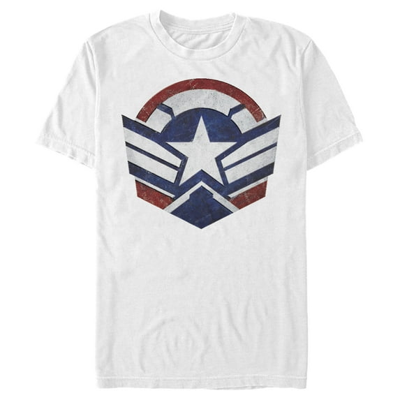 Men's Marvel The Falcon and the Winter Soldier Captain America New Shield Graphic Tee White 3X Large