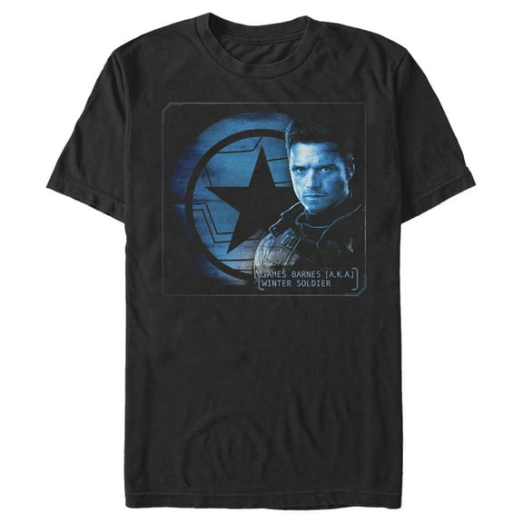 Men's Marvel The Falcon and the Winter Soldier James Barnes  Graphic Tee Black Medium