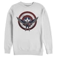 thumbnail image 1 of Men's Marvel The Falcon and the Winter Soldier Sam Wilson Shield  Sweatshirt White X Large, 1 of 4