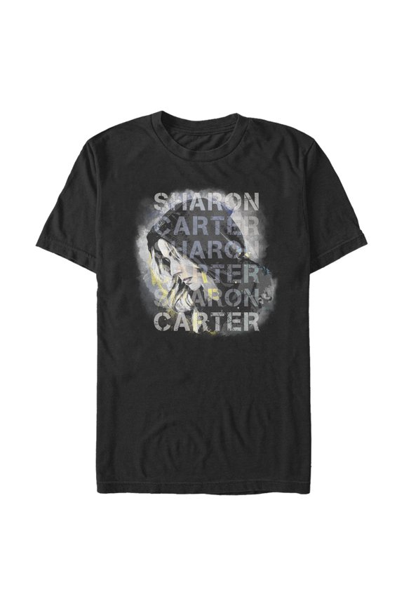 Men's Marvel The Falcon and the Winter Soldier Sharon Carter Drawing Graphic Tee Black Medium