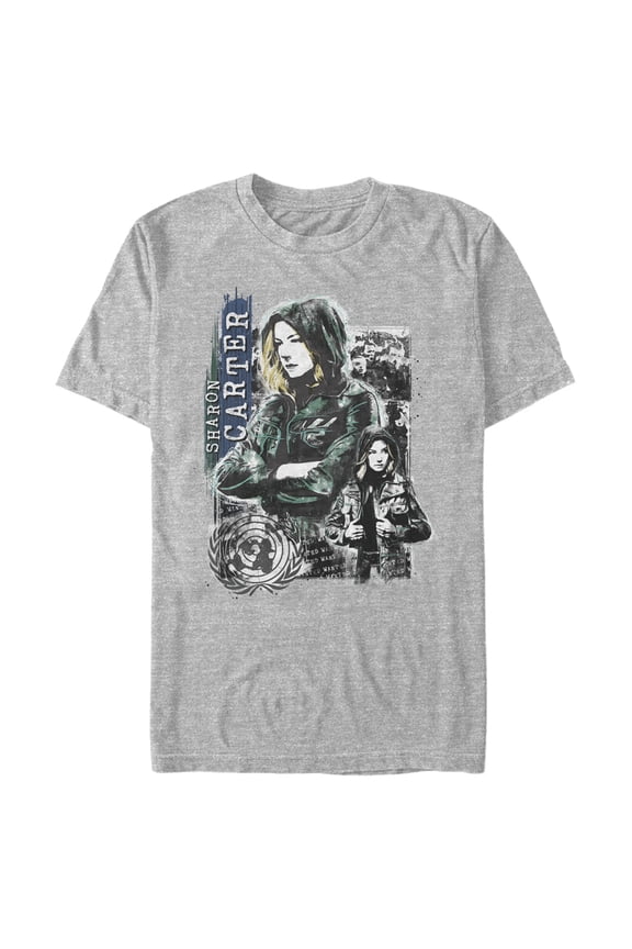 Men's Marvel The Falcon and the Winter Soldier Sharon Carter Graphic Tee Athletic Heather X Large