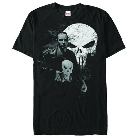 Men's Marvel The Punisher Night Stealth Graphic Tee Black Large