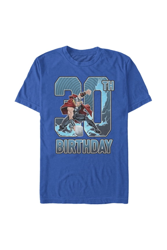 Men's Marvel Thor Hammer 30th Birthday  Graphic T-Shirt