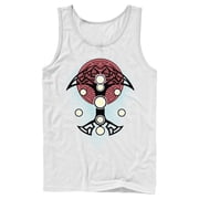 Mens Marvel Thor Love and Thunder Nine Realms Geometric Costume Tank Top White X Large