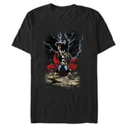 Mens Marvel Thor Mighty Lightning Poster Graphic T-Shirt