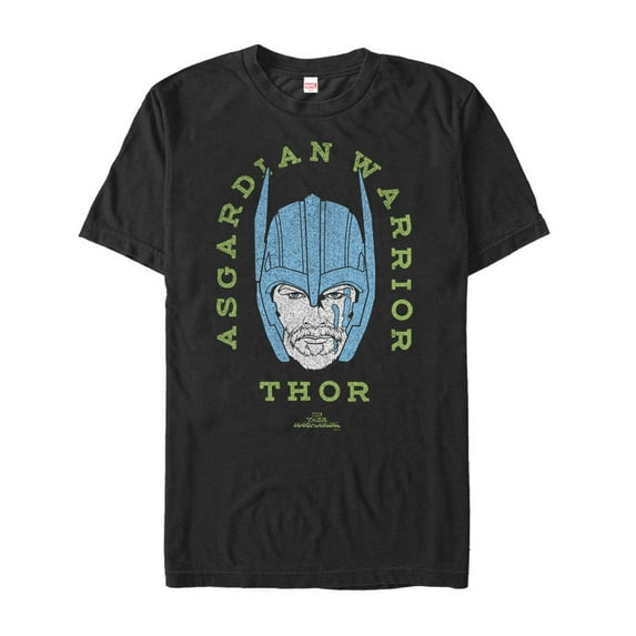 Men's Marvel Thor: Ragnarok Asgardian Warrior Graphic Tee Black Small