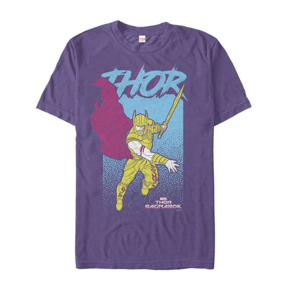 Men's Marvel Thor: Ragnarok Cape  Graphic Tee Purple 2X Large