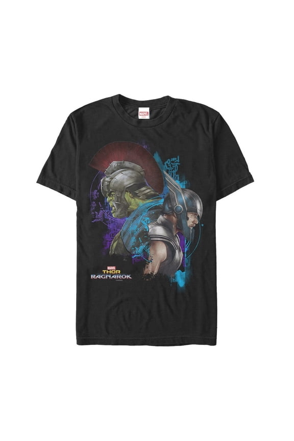 Men's Marvel Thor: Ragnarok Friend Fight Graphic Tee Black Medium