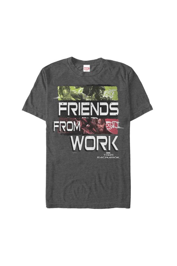 Men's Marvel Thor: Ragnarok Friend From Work Graphic Tee Charcoal Heather Medium