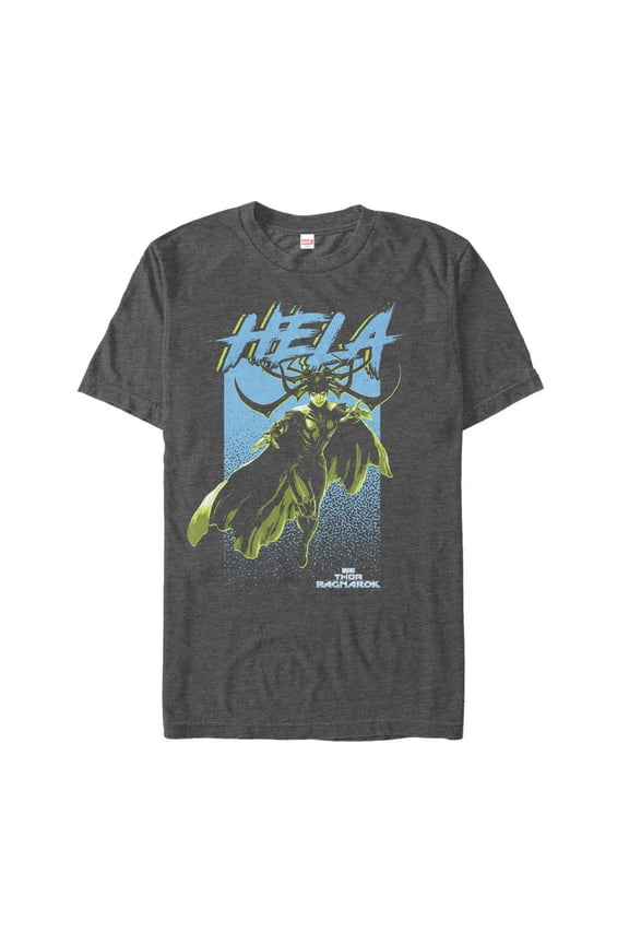 Men's Marvel Thor: Ragnarok Hela Portrait Graphic Tee Charcoal Heather Medium