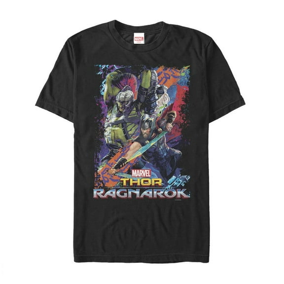 Men's Marvel Thor: Ragnarok Hulk Color Frame  Graphic Tee Black 2X Large