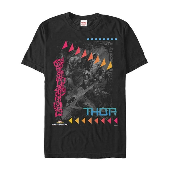 Men's Marvel Thor: Ragnarok Hulk Retroscale Graphic Tee Black Large