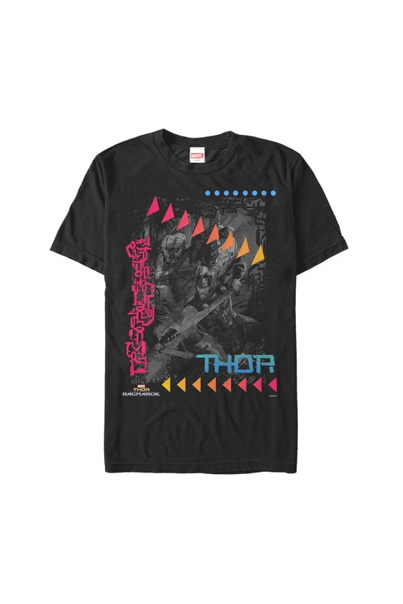 Men's Marvel Thor: Ragnarok Hulk Retroscale Graphic Tee Black Medium