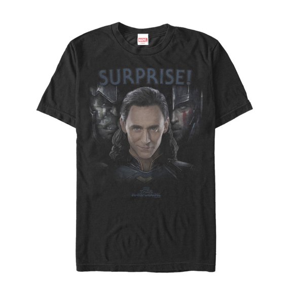 Men's Marvel Thor: Ragnarok Loki Surprise Visitor Graphic Tee Black 5X Large