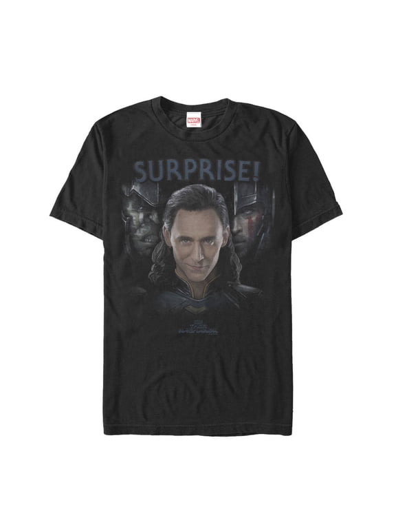 Men's Marvel Thor: Ragnarok Loki Surprise Visitor Graphic Tee Black X Large