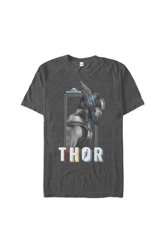 Men's Marvel Thor: Ragnarok Profile Graphic Tee Charcoal Heather Small