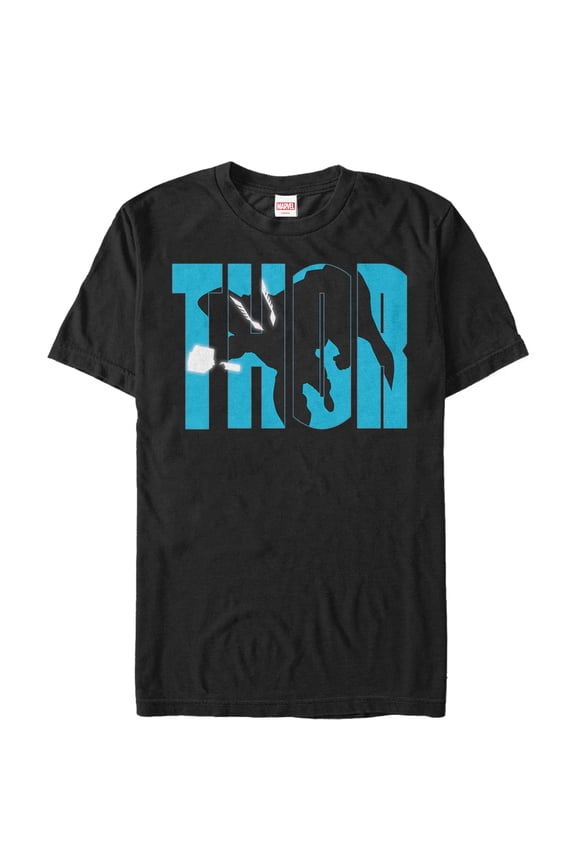 Men's Marvel Thor in Flight Graphic Tee Black X Large